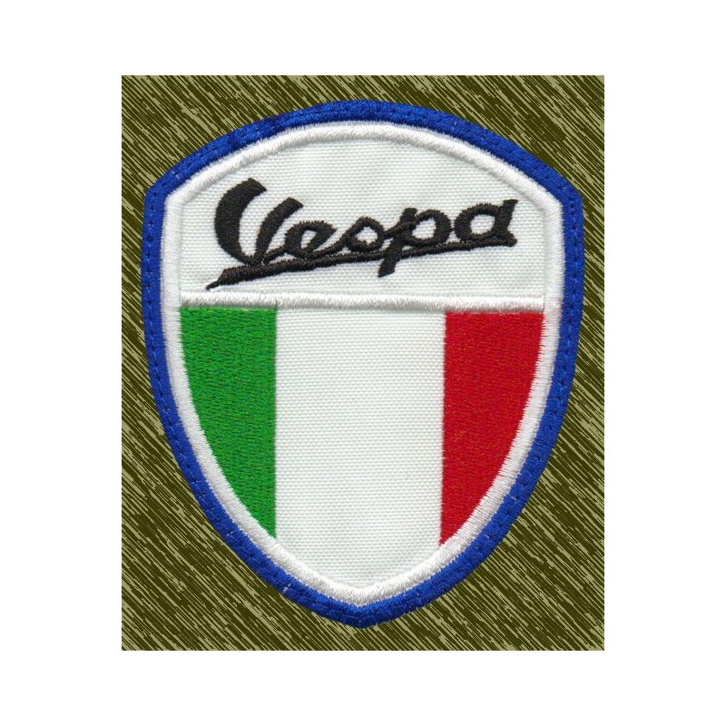 Parche Bordado Vespa con Bandera de Italia