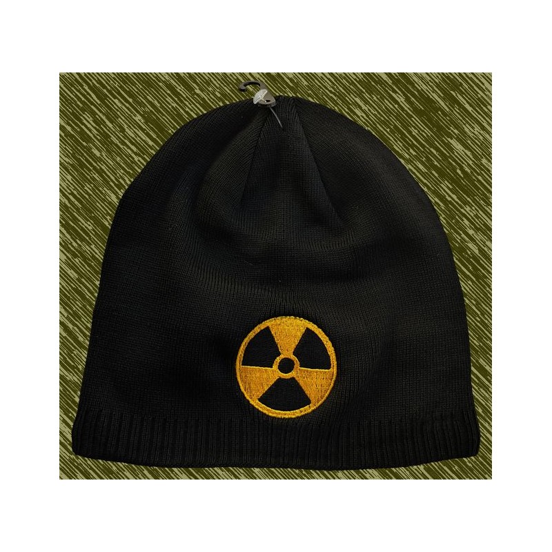 Gorro de lana bordado, radioactividad