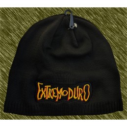 Gorro de lana bordado, extremoduro nombre amarillo