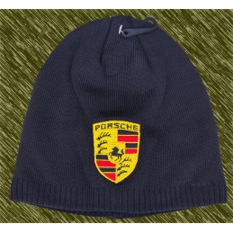 Gorro de lana bordado, porsche