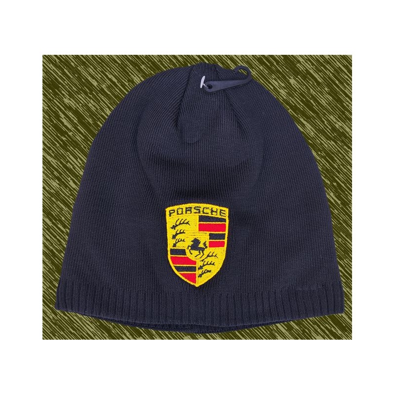 Gorro de lana bordado, porsche