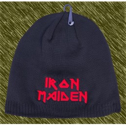 Gorro de lana bordado, iron maiden