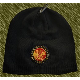 Gorro de lana bordado, Indian logo