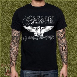 Comprar Camiseta Saxon Power and the Glory B/N | Custom 13