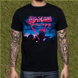 Camiseta Saxon, power and the glory, portada