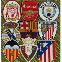 Parches bordados de equipos de fútbol